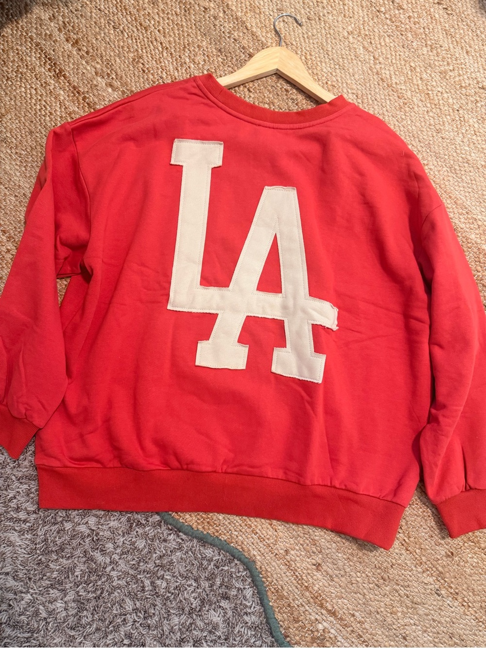 By Together Red Sweatshirt with Cream LA Graphic